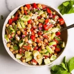 Mediterranean chickpea salad recipe